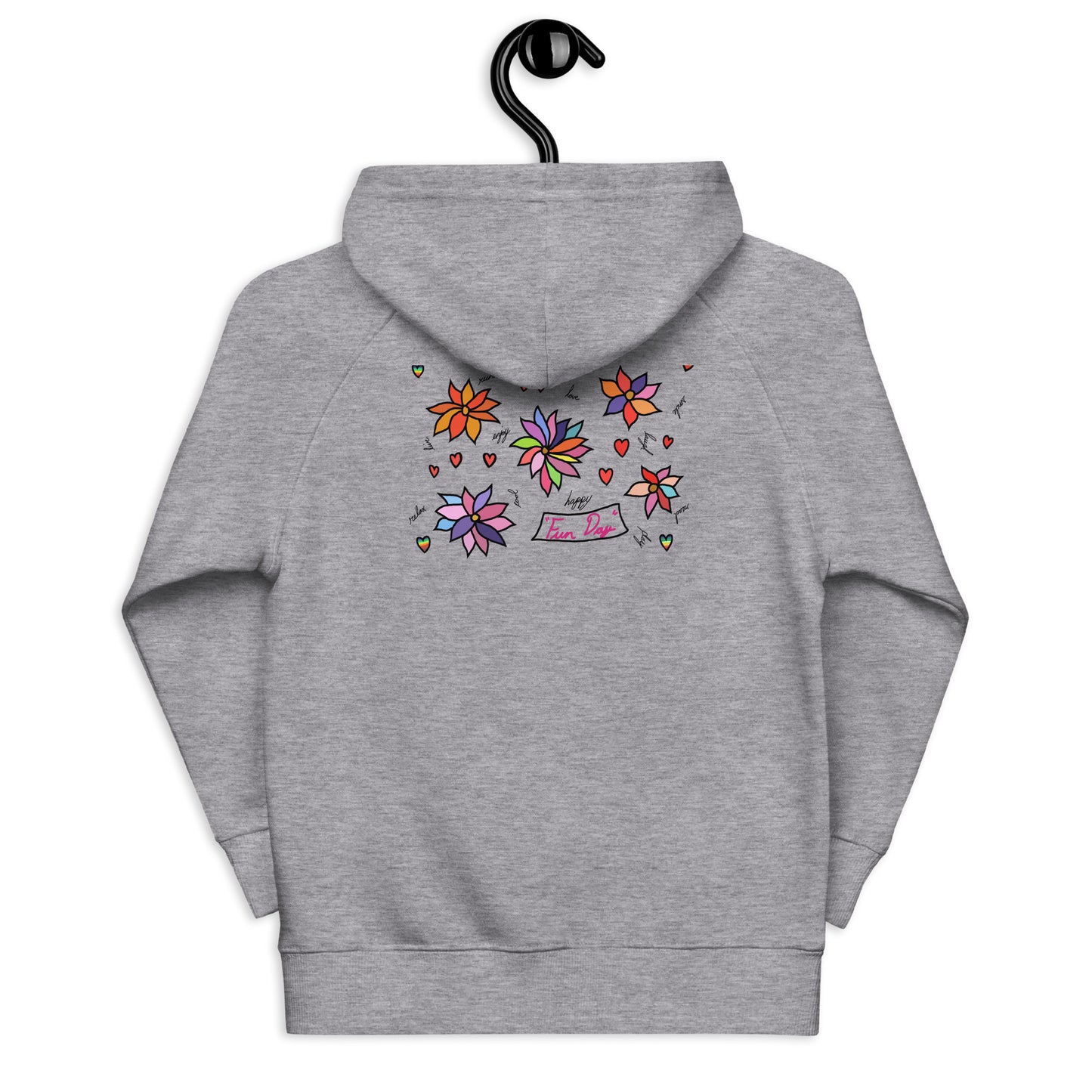 Kids eco hoodie - Fun Day Flowers