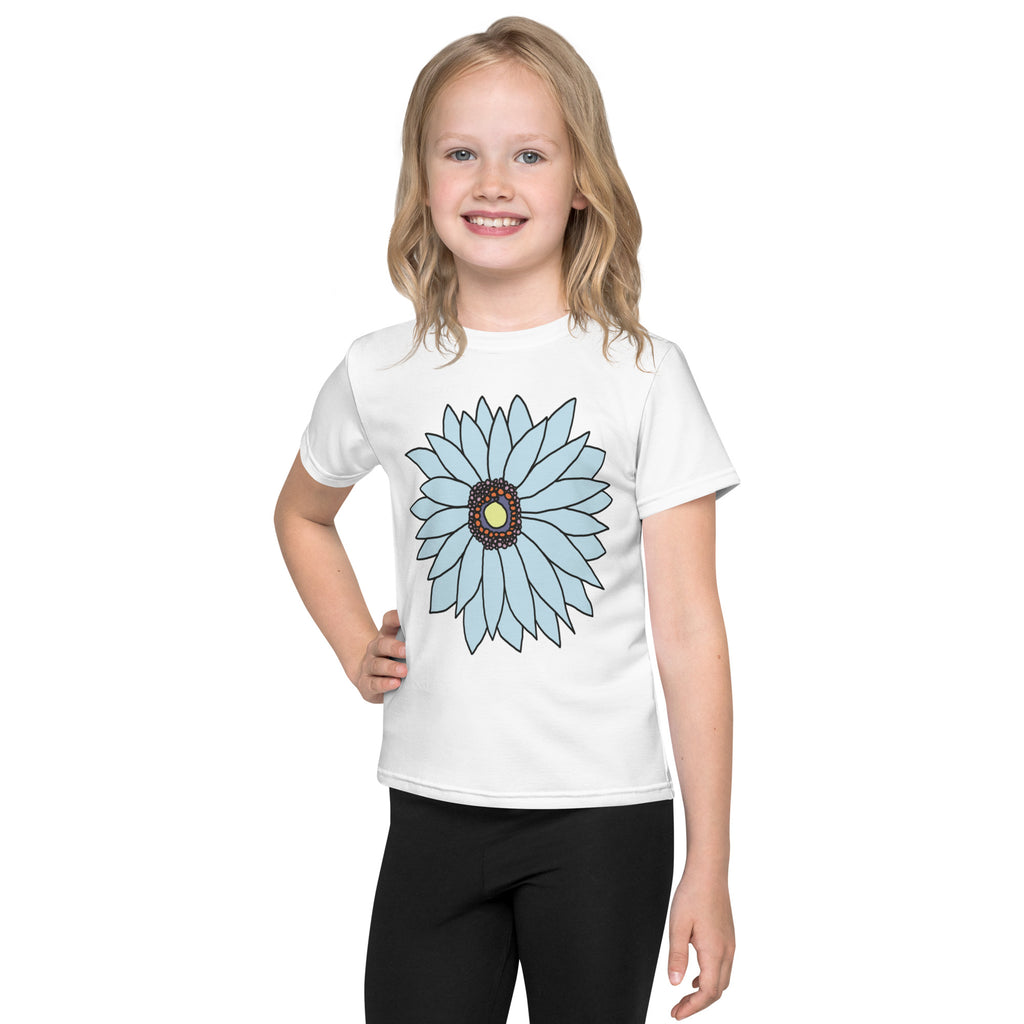 Kids crew neck t-shirt - Soft Petals