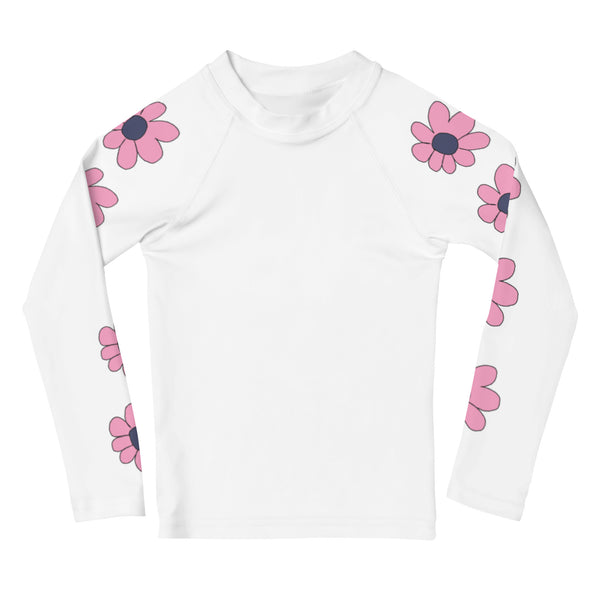 Kids Rash Guard - Pretty Petals