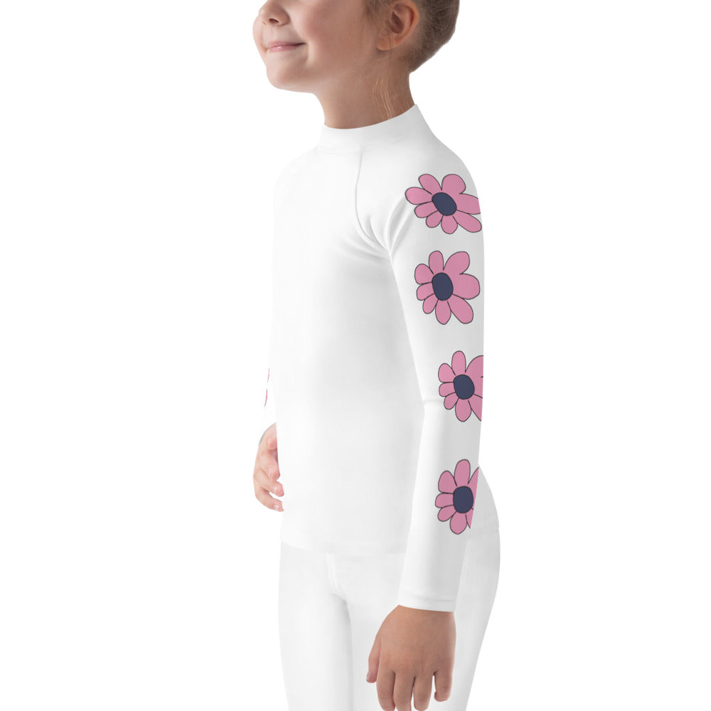 Kids Rash Guard - Pretty Petals