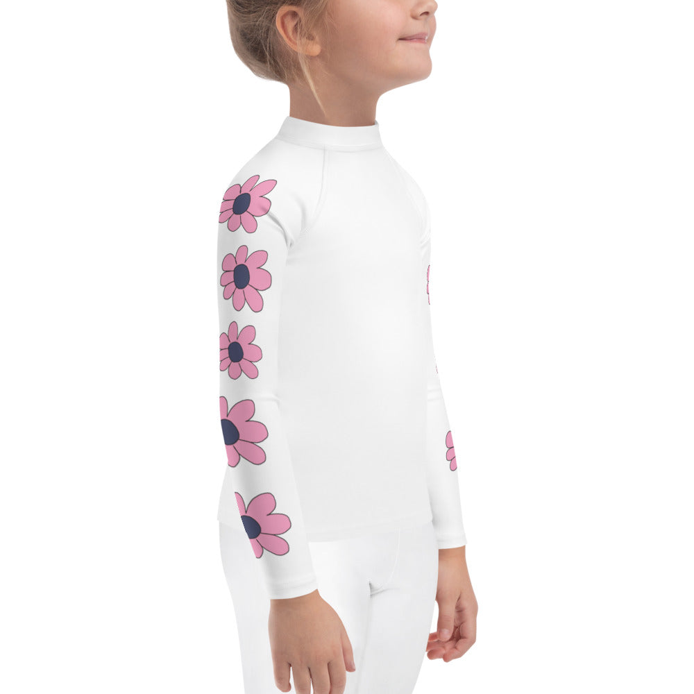 Kids Rash Guard - Pretty Petals