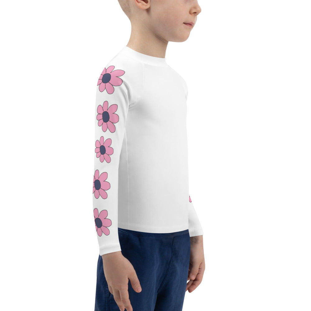 Kids Rash Guard - Pretty Petals