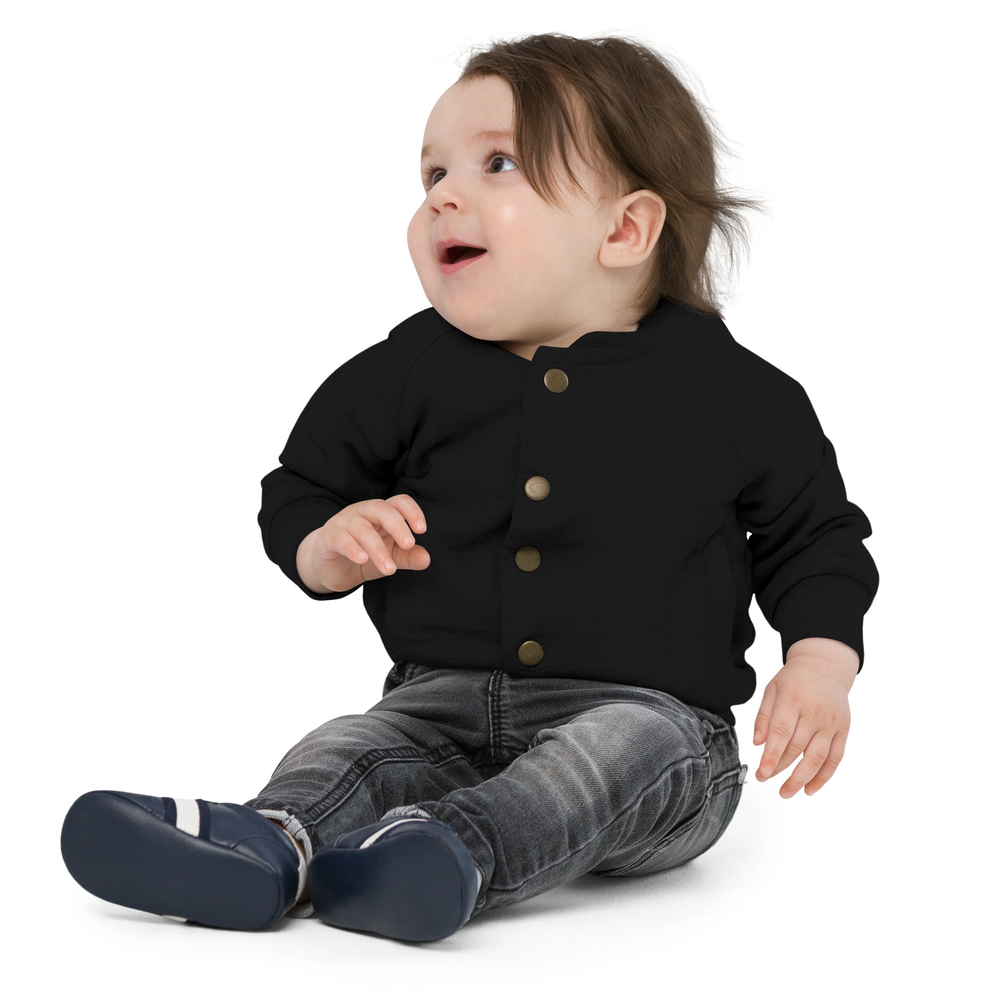 Baby Organic Bomber Jacket - Fun Day Flowers