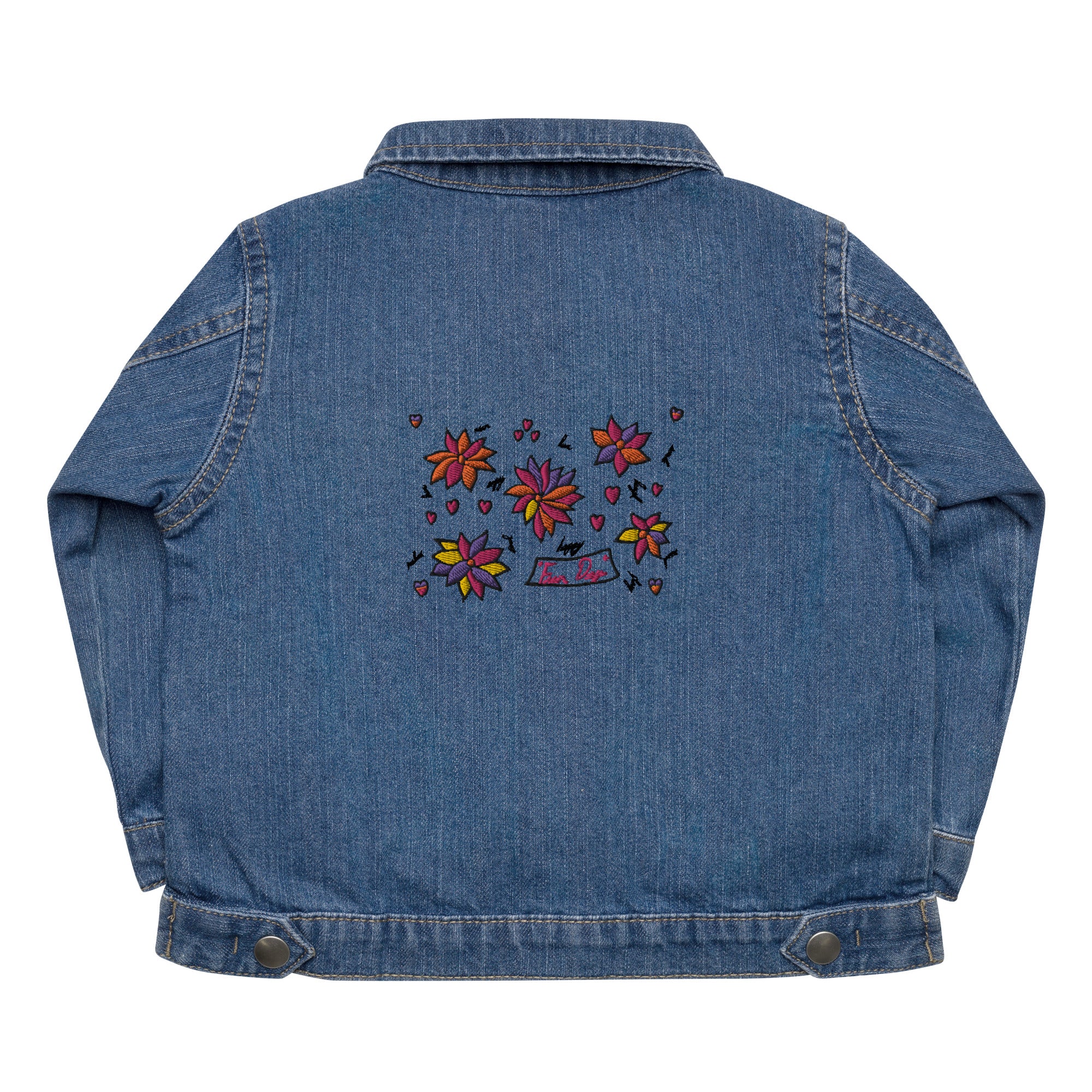 Baby Organic Jacket - Fun Day Flowers