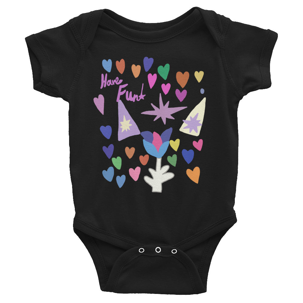 Infant Bodysuit - Love Flower Stars