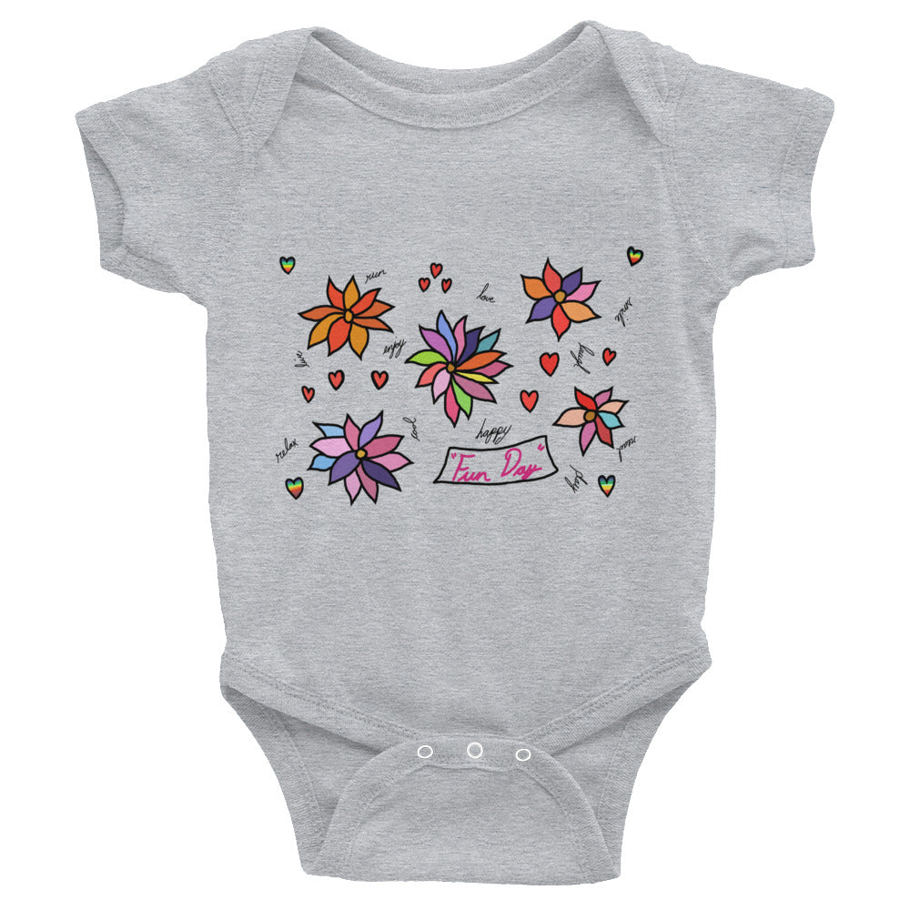 Infant Bodysuit - Fun Day Flowers