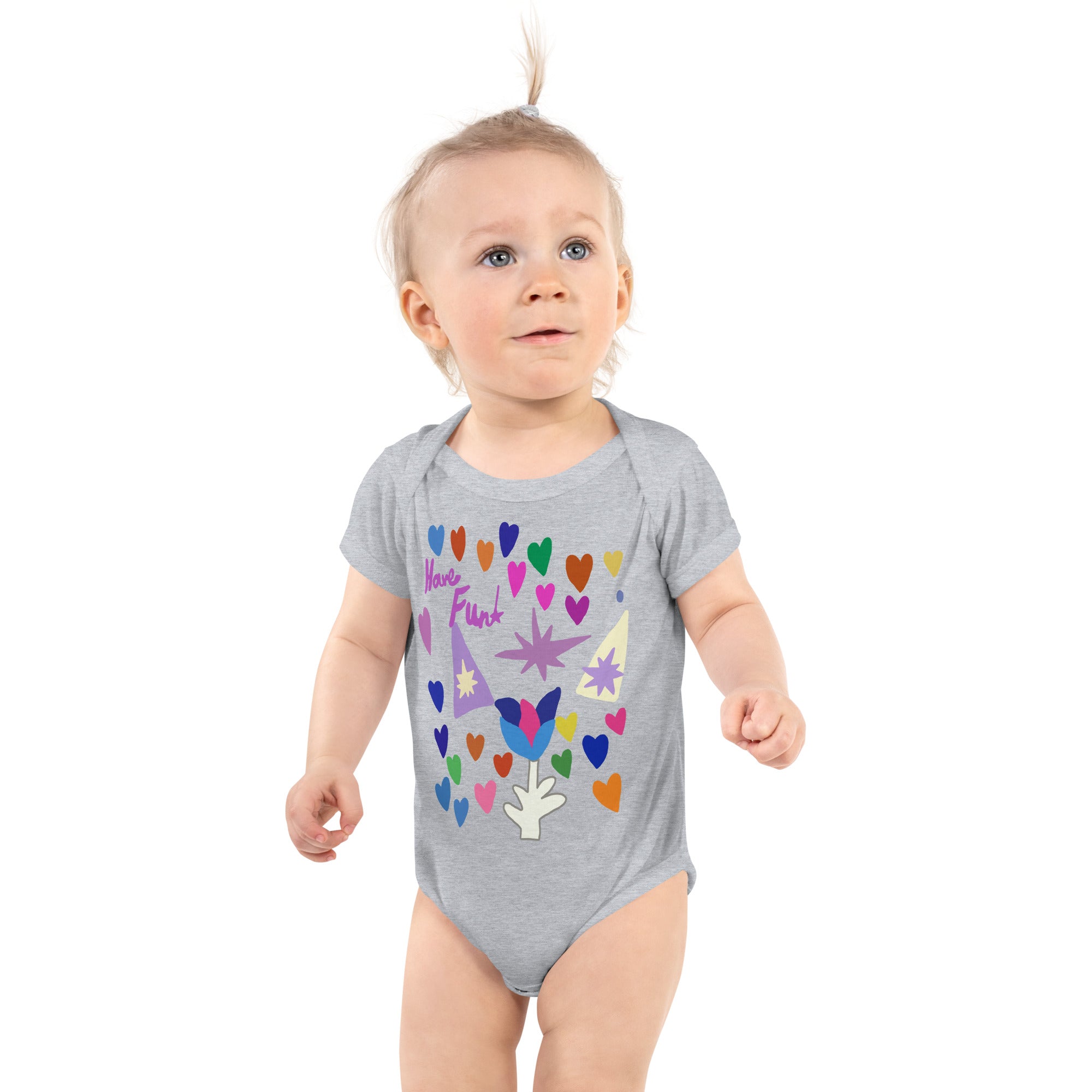 Infant Bodysuit - Love Flower Stars