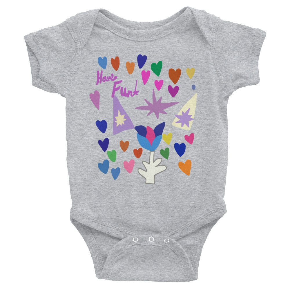 Infant Bodysuit - Love Flower Stars