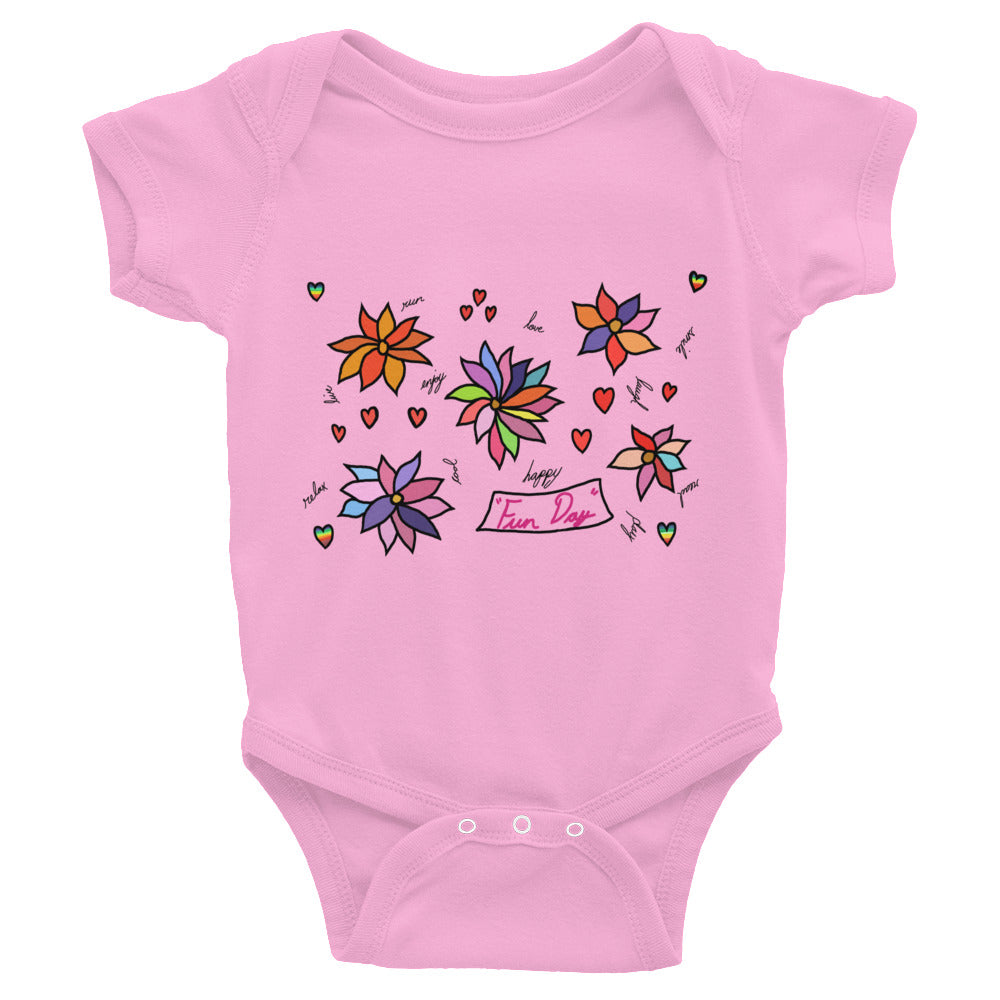 Infant Bodysuit - Fun Day Flowers