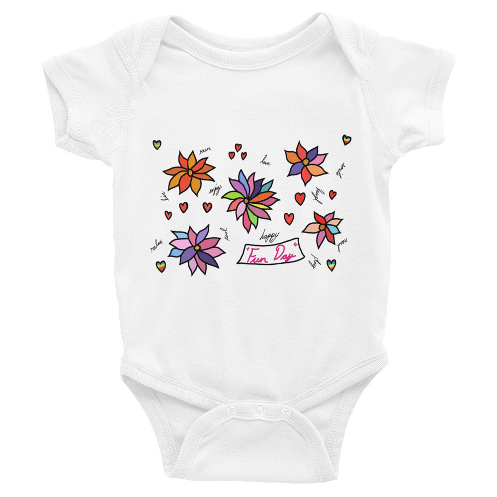 Infant Bodysuit - Fun Day Flowers