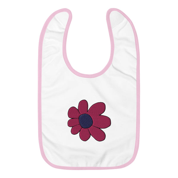 Embroidered Baby Bib - Pretty Petals