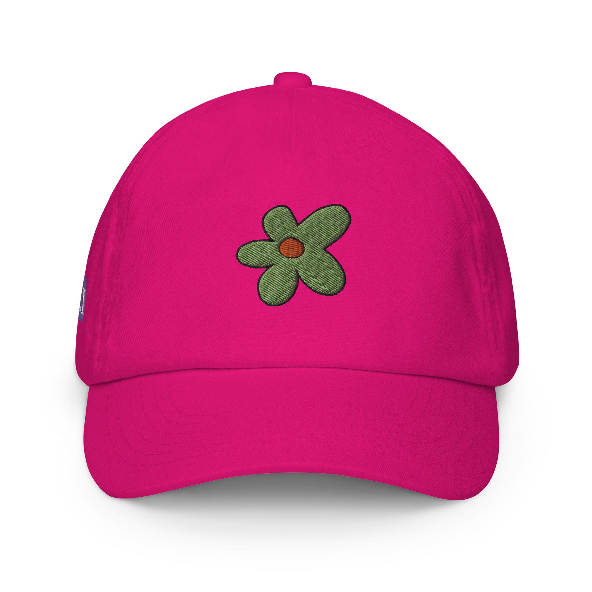 Kids cap - Green Flower