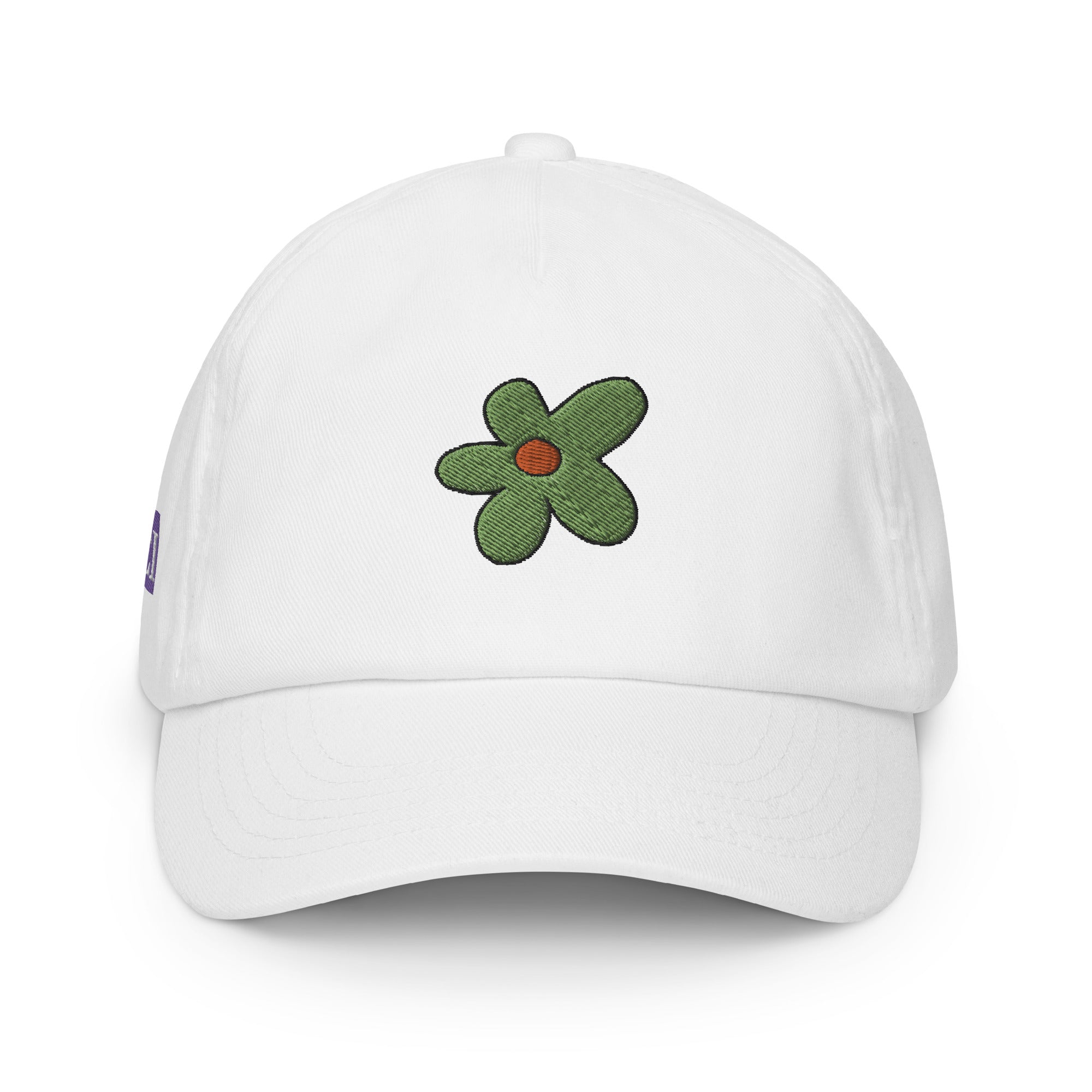 Kids cap - Green Flower