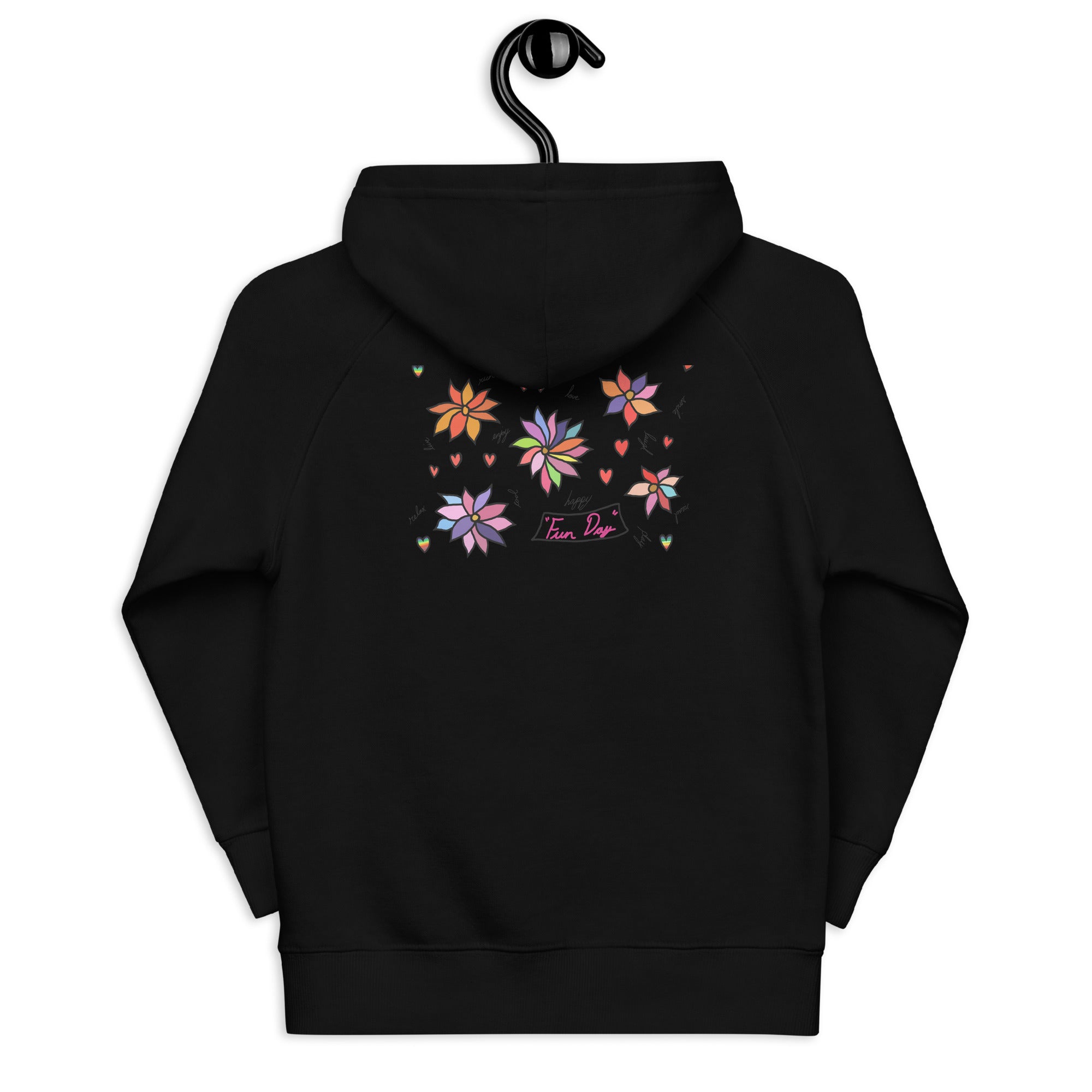 Kids eco hoodie - Fun Day Flowers