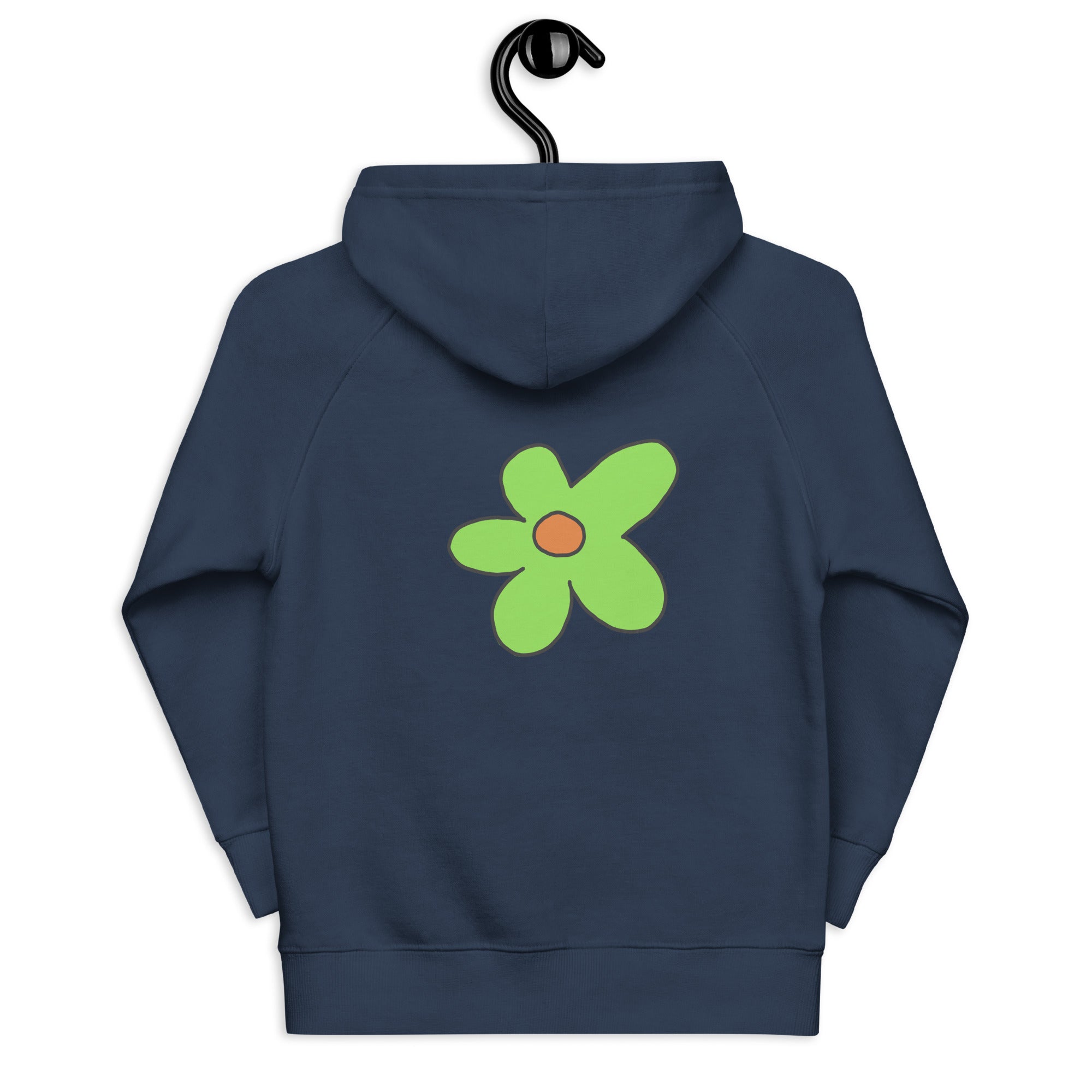 Kids eco hoodie - Green Flower