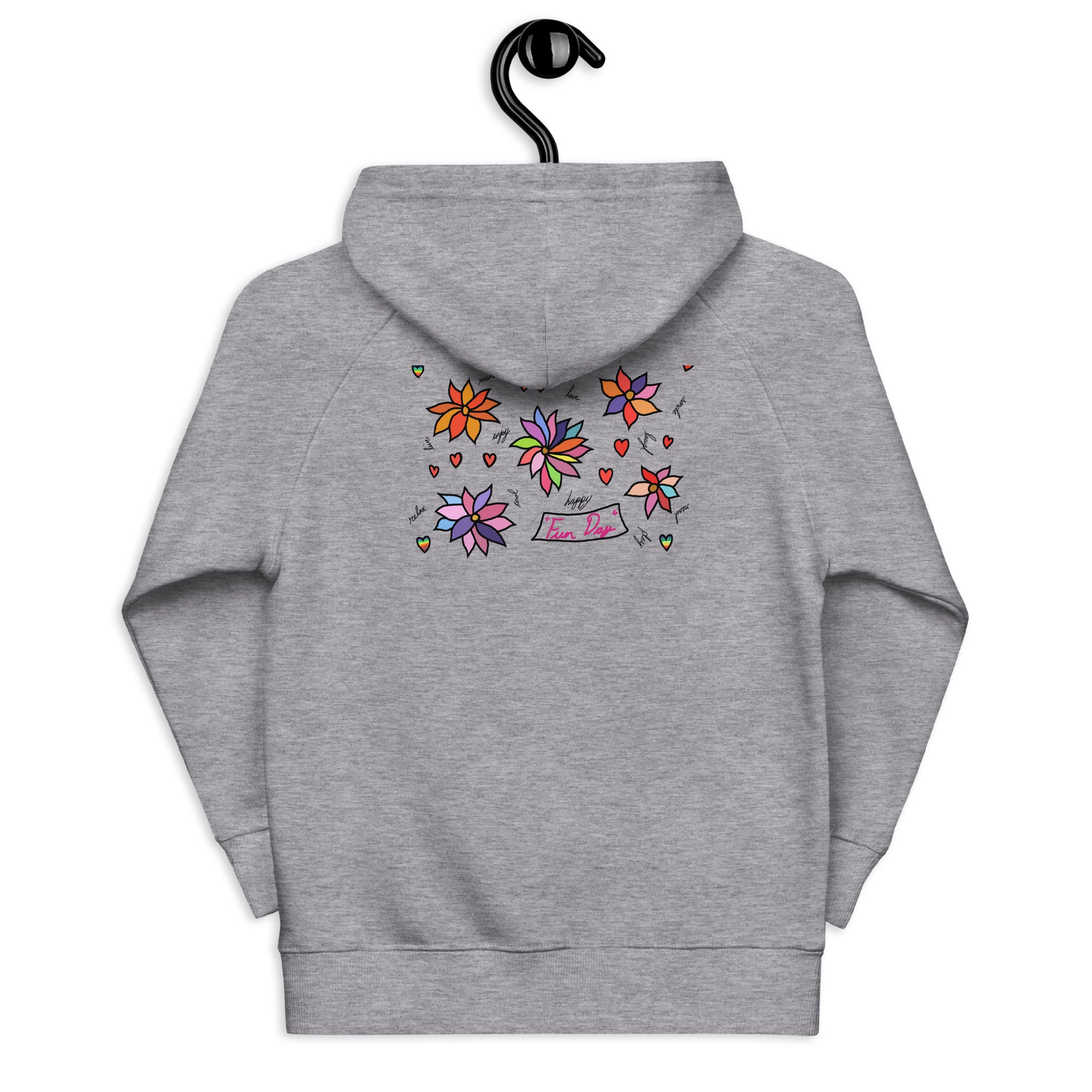 Kids eco hoodie - Fun Day Flowers