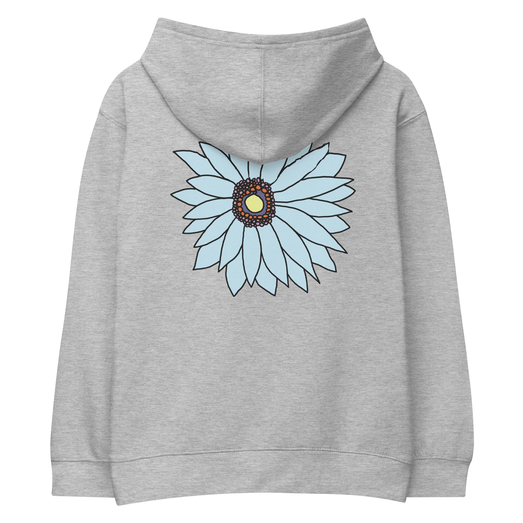 Kids fleece hoodie - Soft Petals