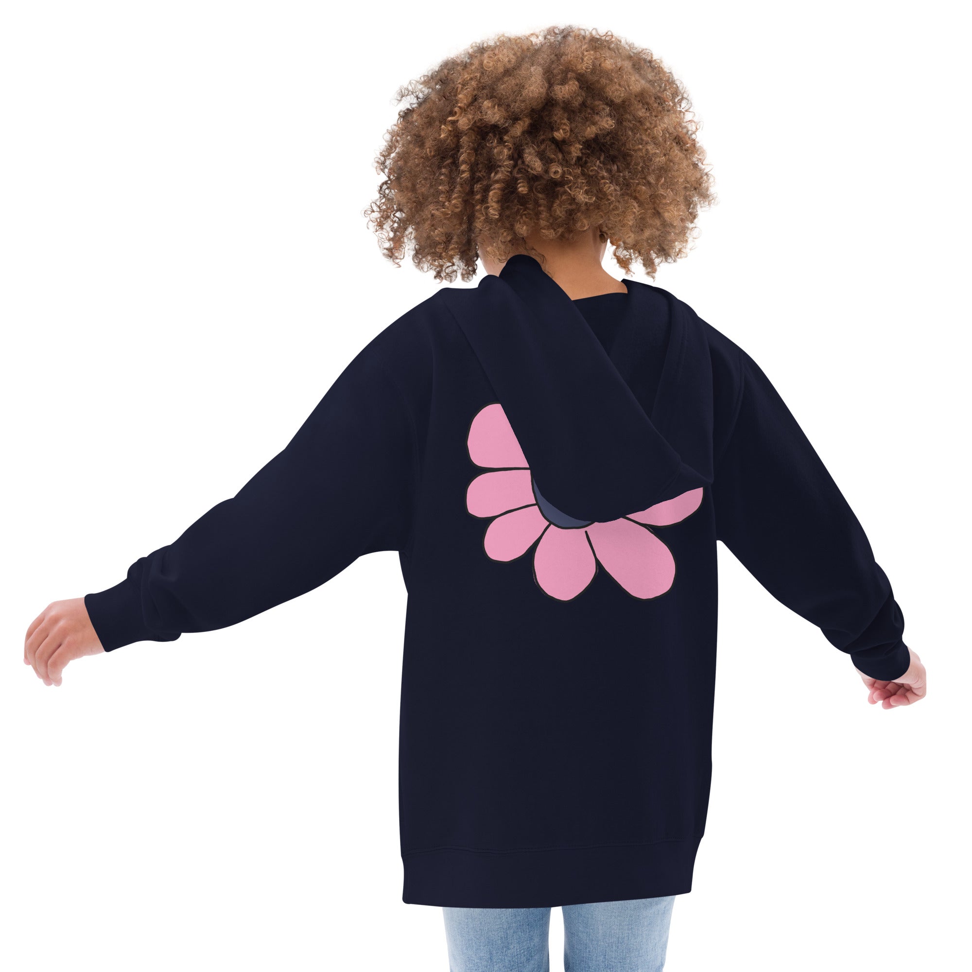 Kids fleece hoodie - Pretty Petals