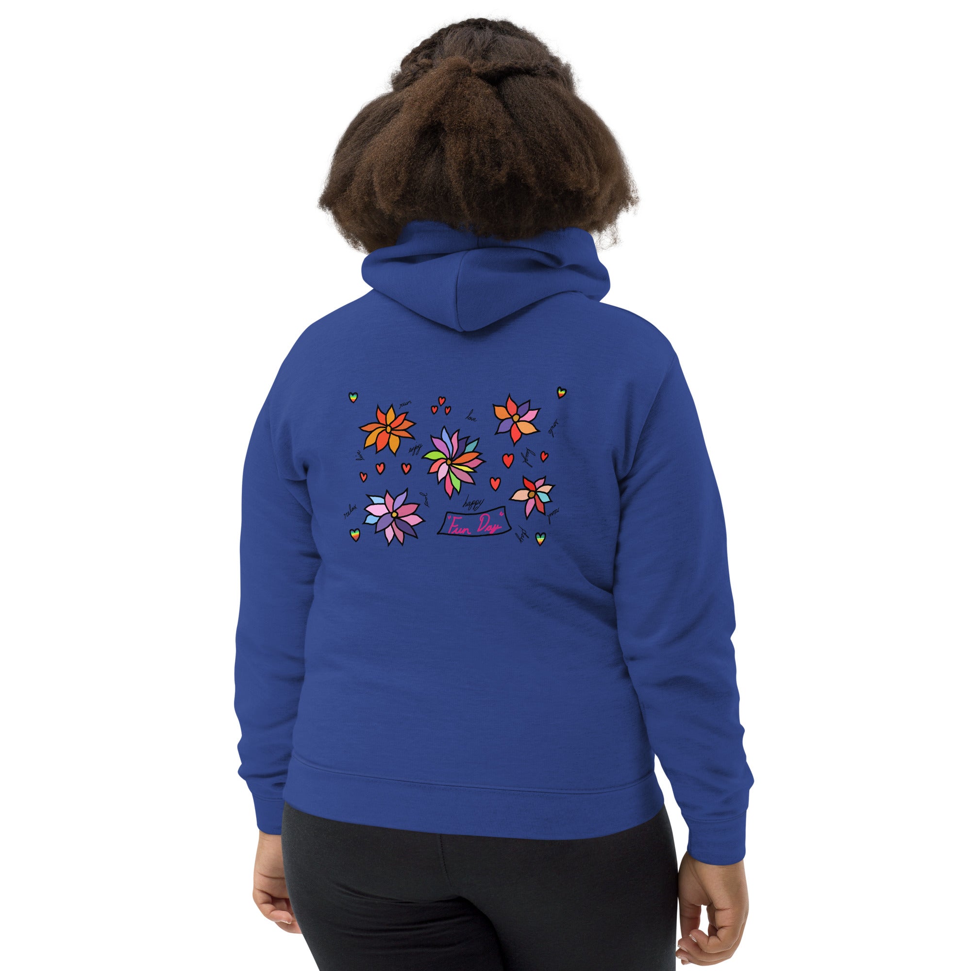 Kids Hoodie - Fun Day Flowers