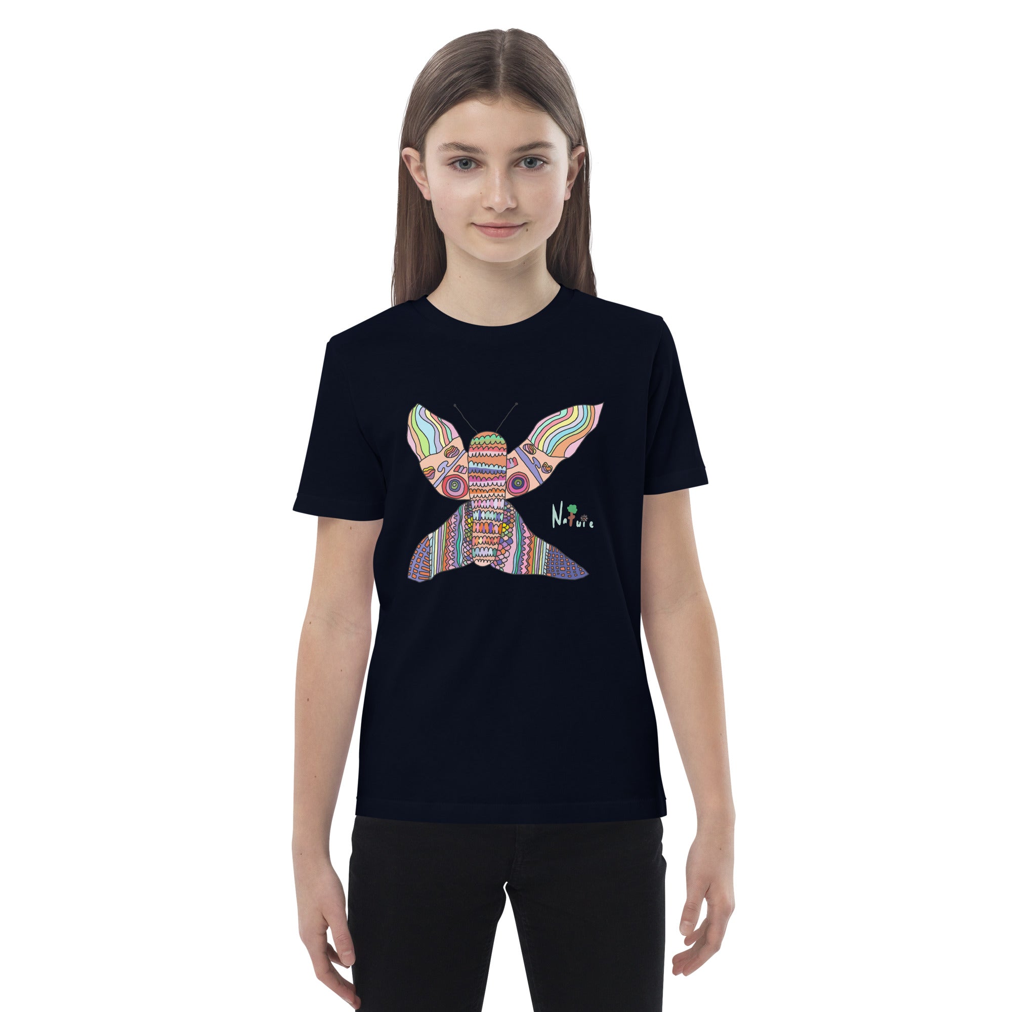 Organic cotton kids t-shirt - Extraordinary Butterfly