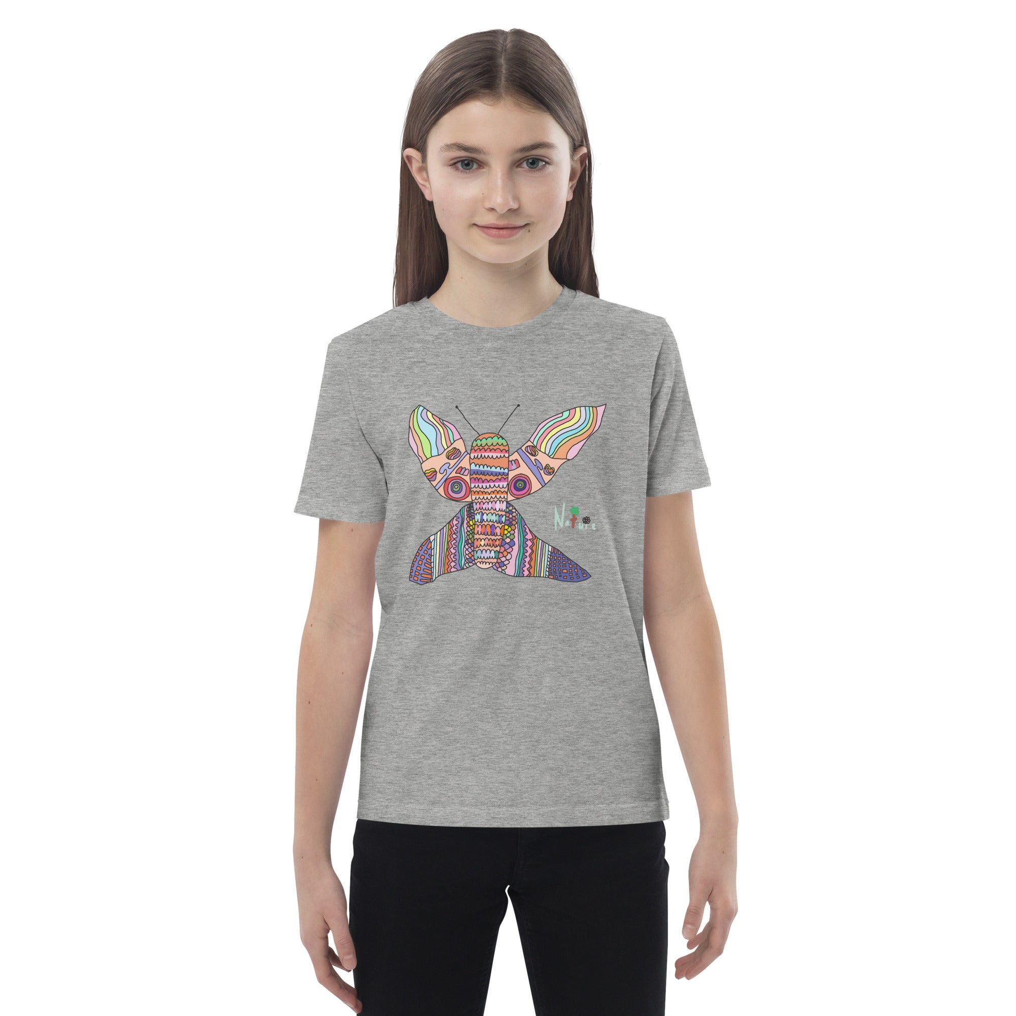 Organic cotton kids t-shirt - Extraordinary Butterfly