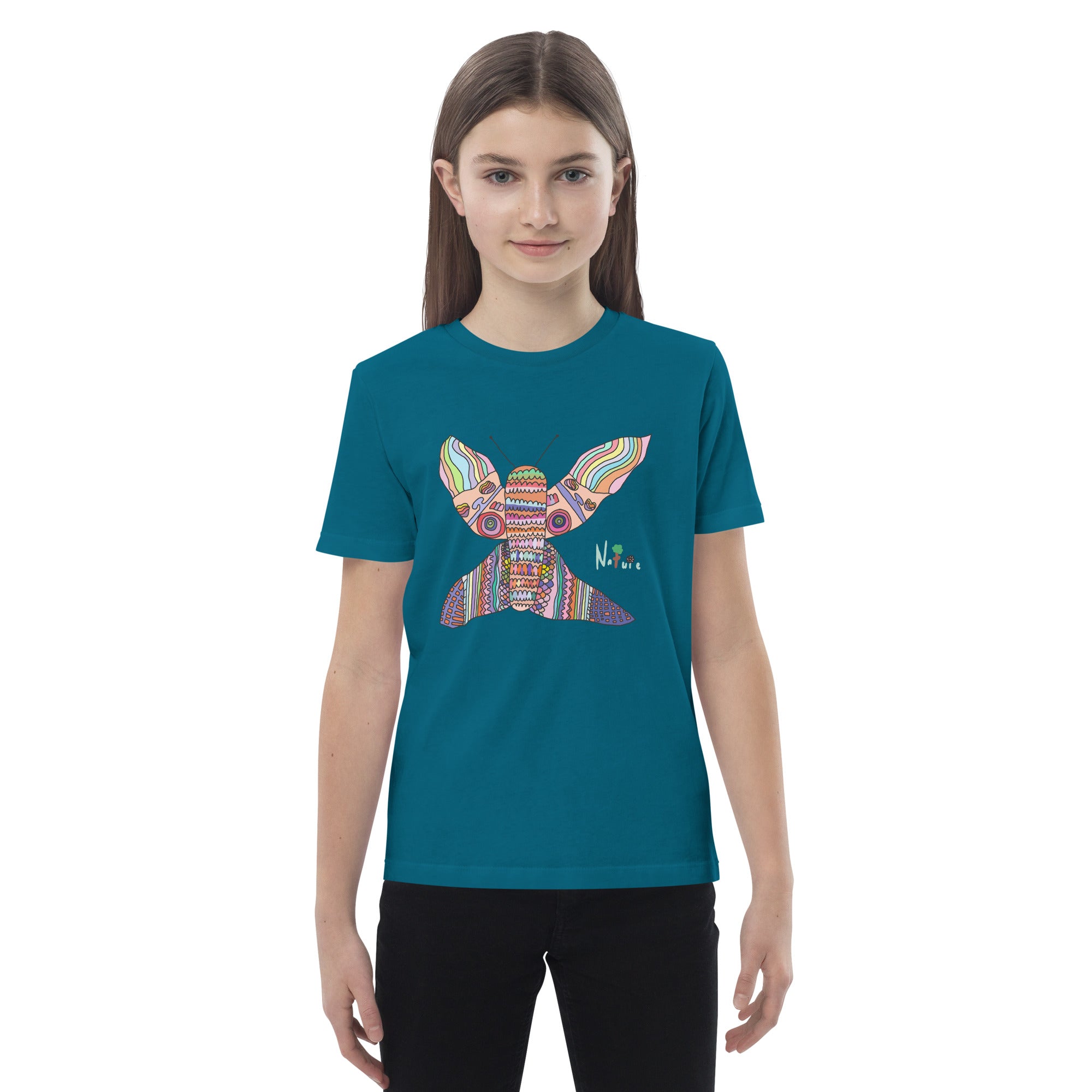 Organic cotton kids t-shirt - Extraordinary Butterfly