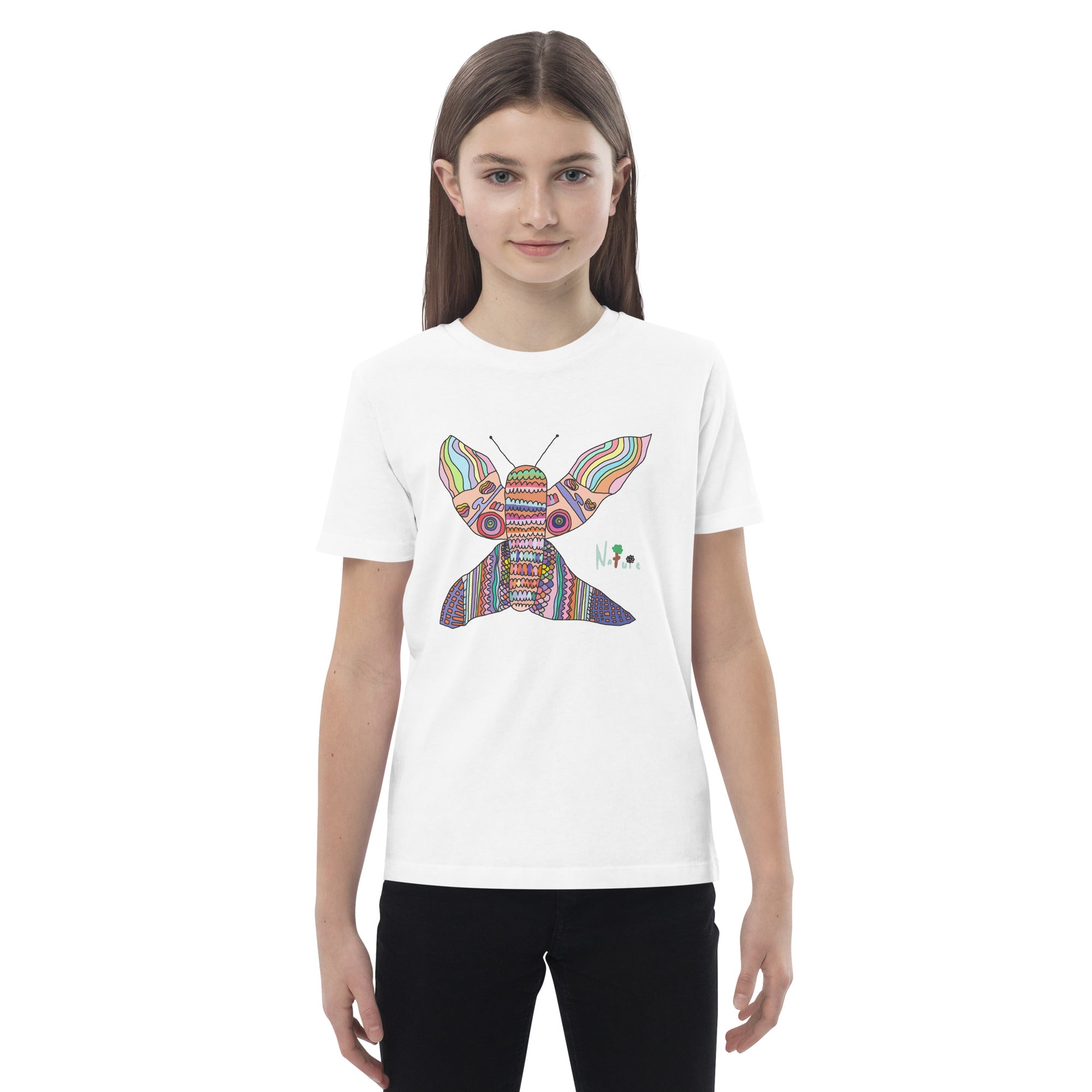 Organic cotton kids t-shirt - Extraordinary Butterfly