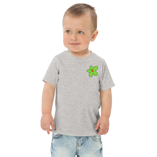 Toddler jersey t-shirt - Green Flower