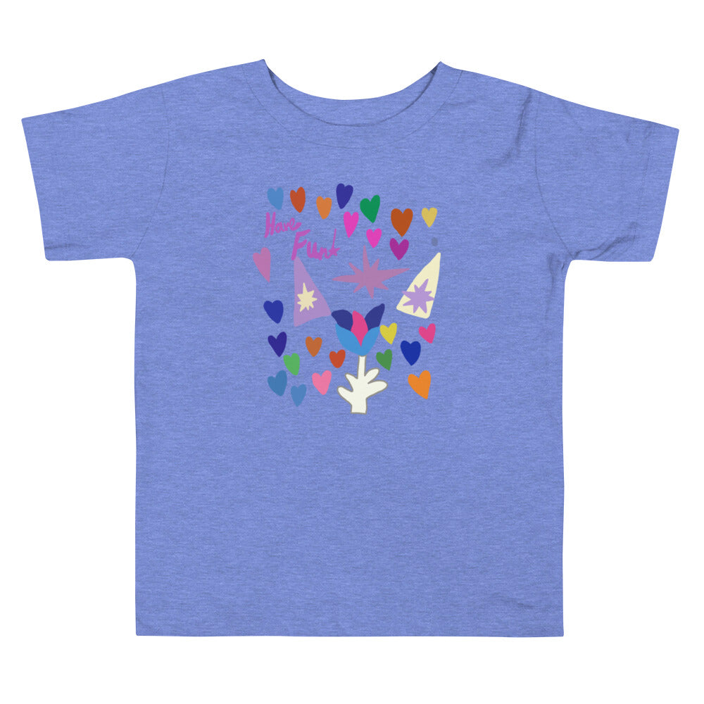 Toddler Short Sleeve Tee - Love Flower Stars