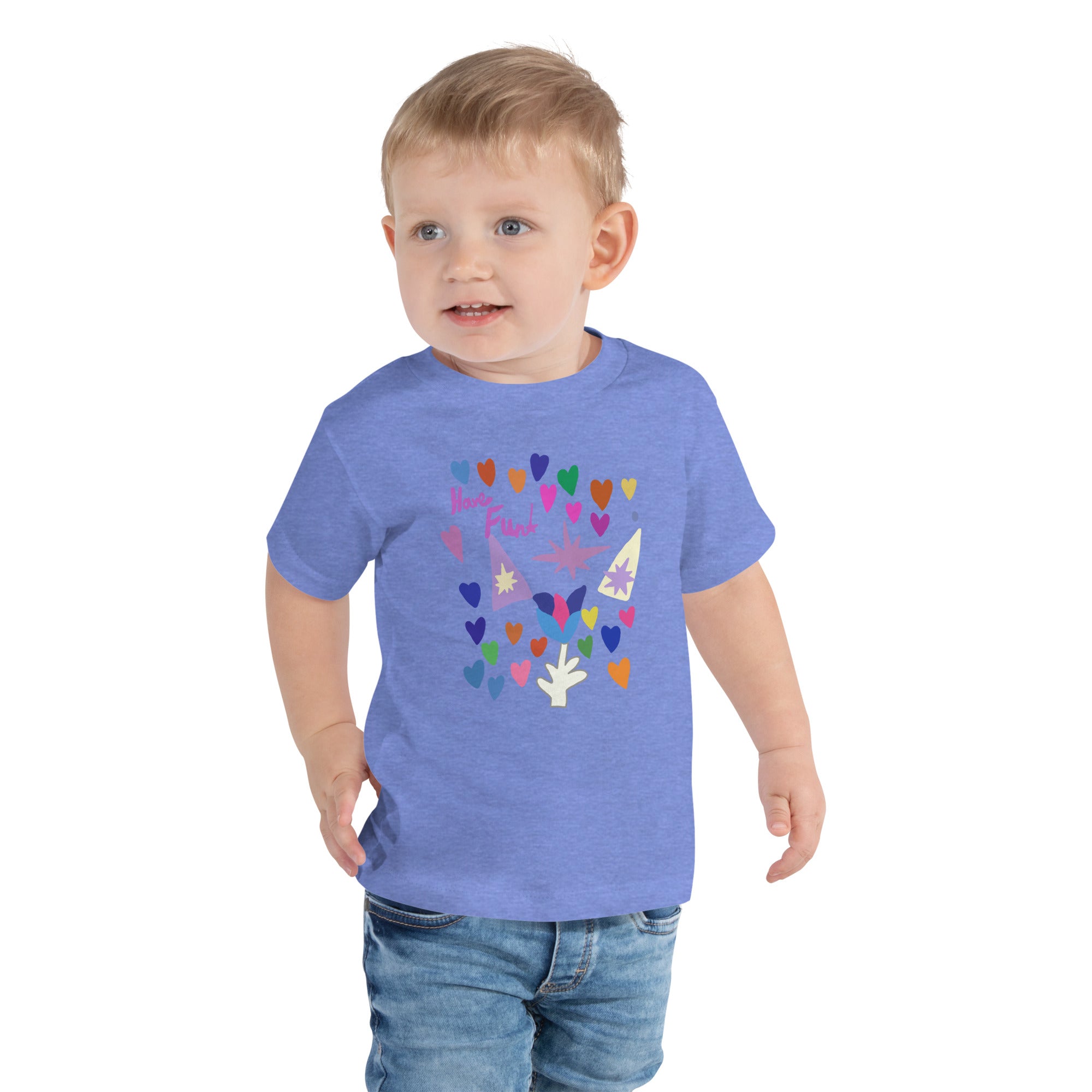 Toddler Short Sleeve Tee - Love Flower Stars