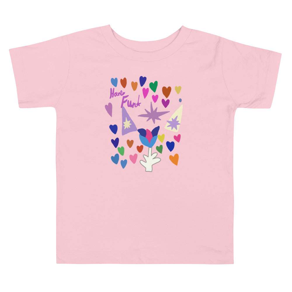 Toddler Short Sleeve Tee - Love Flower Stars