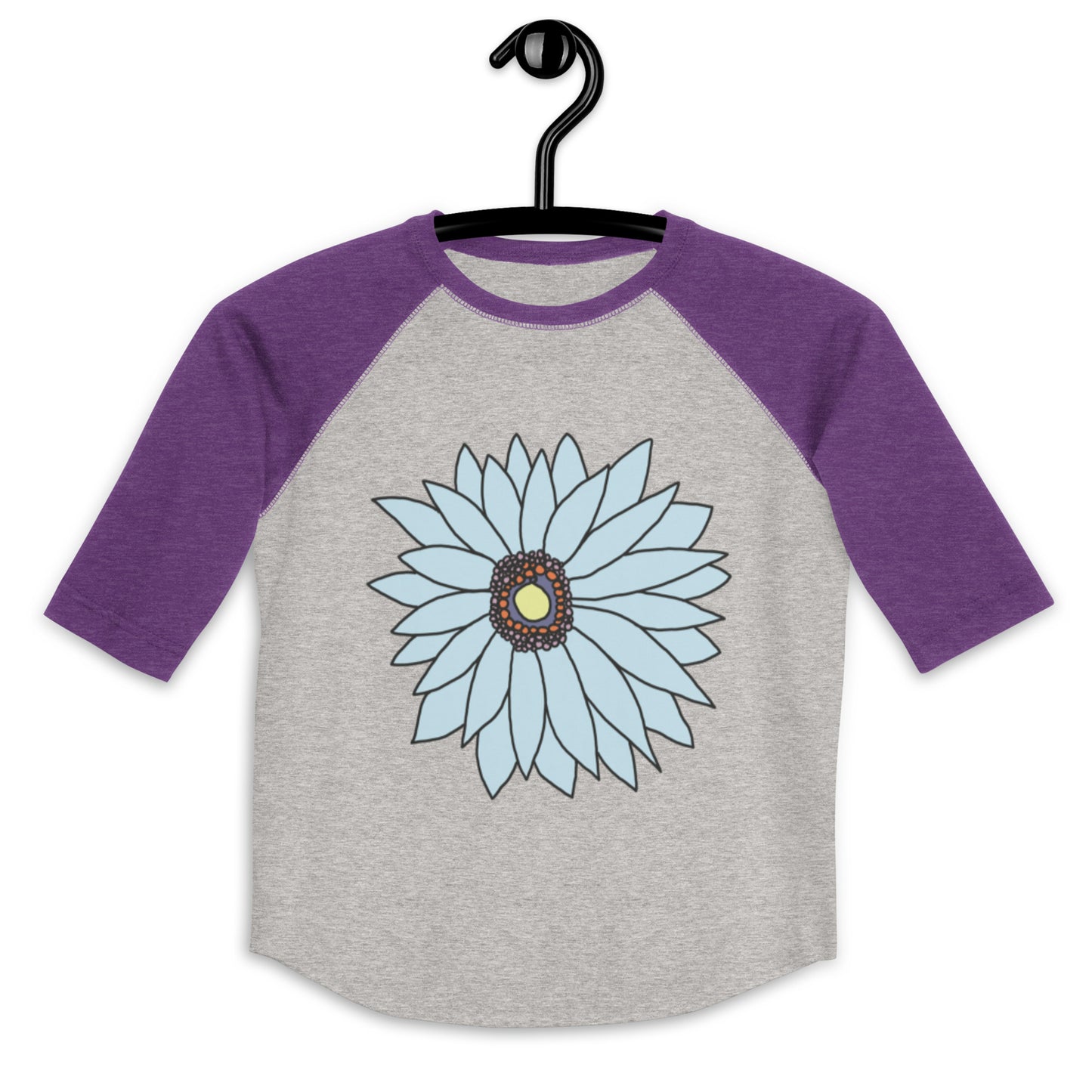 Youth baseball shirt - Soft Petals