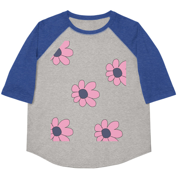 Youth baseball shirt - Pretty Petals