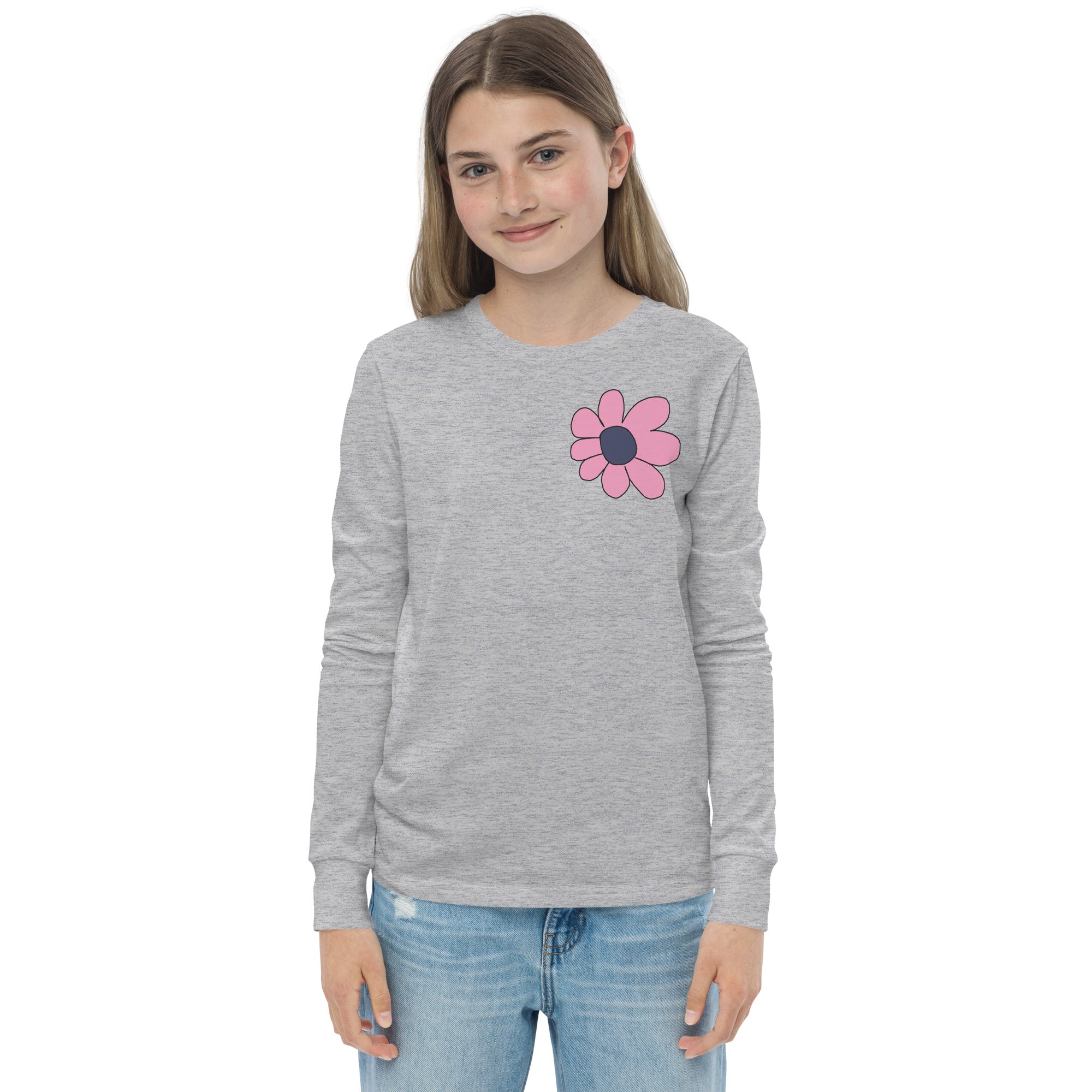 Youth long sleeve tee - Pretty Petals