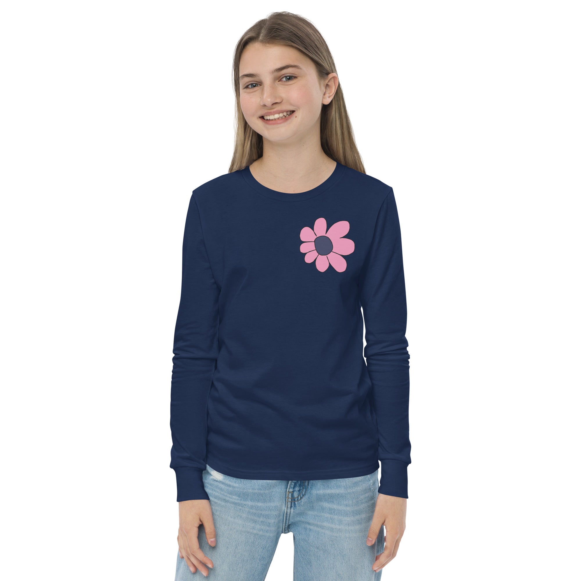 Youth long sleeve tee - Pretty Petals