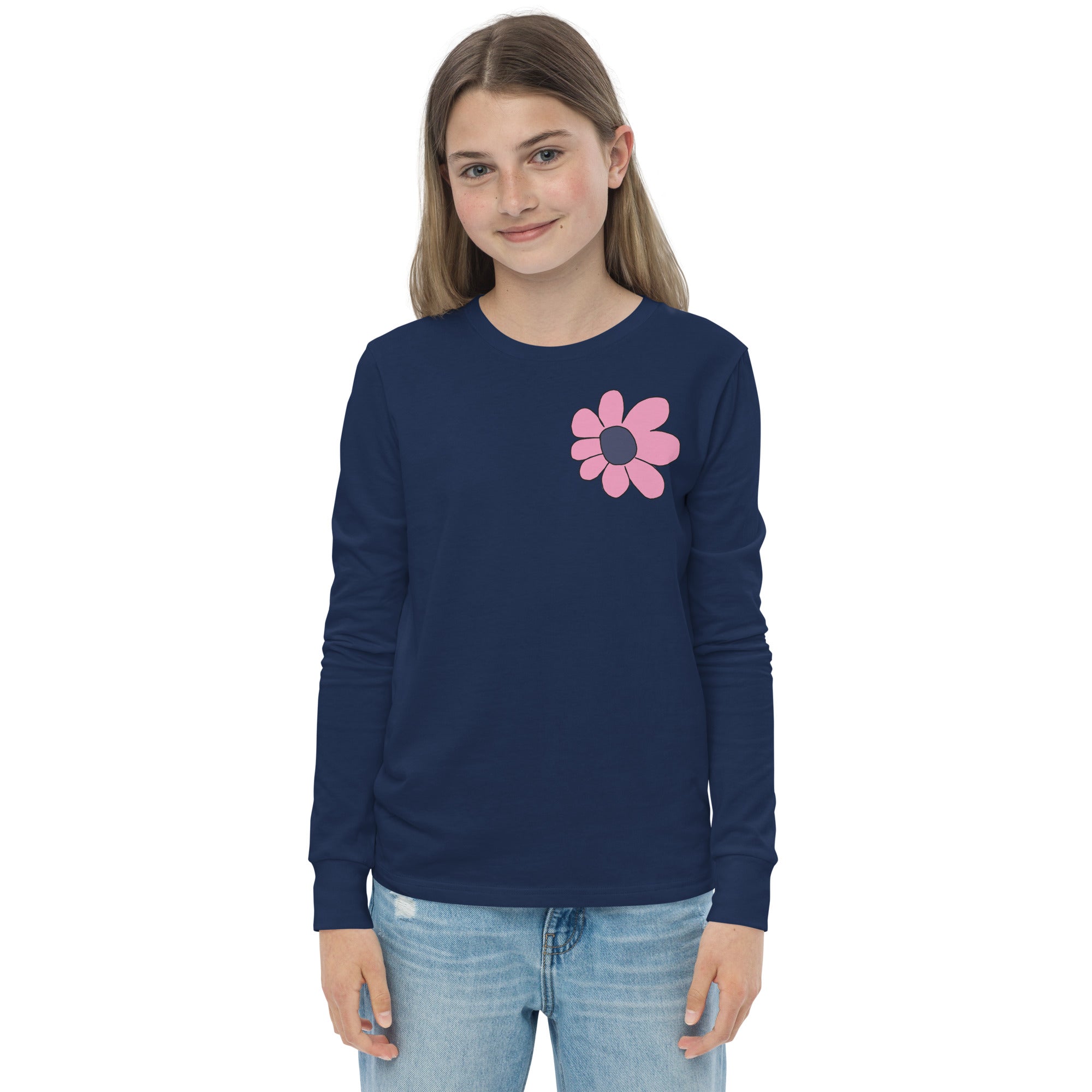 Youth long sleeve tee - Pretty Petals