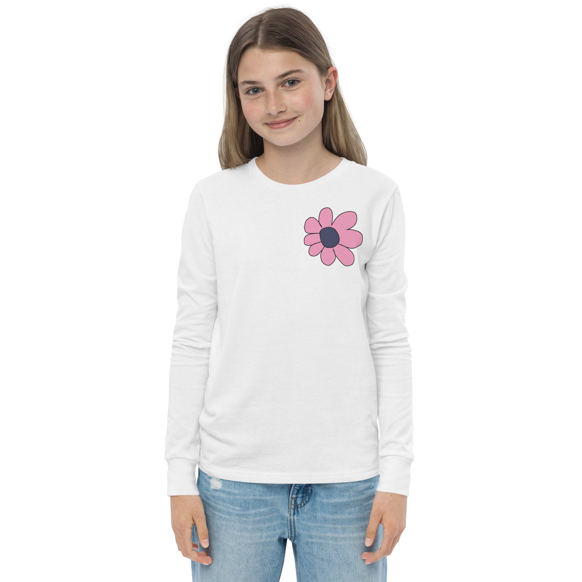 Youth long sleeve tee - Pretty Petals